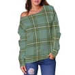 Tartan Womens Off Shoulder Sweater - Kelly Dress - BN