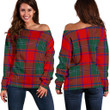 Tartan Womens Off Shoulder Sweater - MacPhail