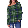Tartan Womens Off Shoulder Sweater - Blyth - BN
