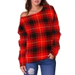 Tartan Womens Off Shoulder Sweater - MacIver Modern - BN