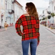 Tartan Womens Off Shoulder Sweater - Brodie Modern - BN