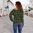 Tartan Womens Off Shoulder Sweater - Davidson Tulloch Dress - BN