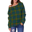 Tartan Womens Off Shoulder Sweater - Aiton - BN