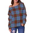 Tartan Womens Off Shoulder Sweater - Anderson Modern - BN