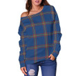 Tartan Womens Off Shoulder Sweater - MacLaine Of Loch Buie Hunting Ancient - BN
