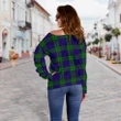 Tartan Womens Off Shoulder Sweater - MacKinlay Modern - BN