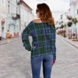 Tartan Womens Off Shoulder Sweater - MacInnes Modern - BN