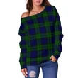 Tartan Womens Off Shoulder Sweater - Campbell Modern - BN