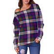 Tartan Womens Off Shoulder Sweater - MacDonald Dress Modern - BN