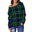Tartan Womens Off Shoulder Sweater - MacNeil Of Colonsay Modern - BN