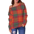 Tartan Womens Off Shoulder Sweater - MacNab Ancient - BN