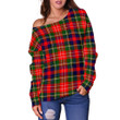 Tartan Womens Off Shoulder Sweater - Christie - BN