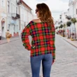Tartan Womens Off Shoulder Sweater - Christie - BN