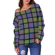 Tartan Womens Off Shoulder Sweater - MacDonald Ancient - BN