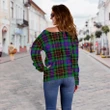Tartan Womens Off Shoulder Sweater - Brodie Hunting Modern - BN