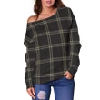 Tartan Womens Off Shoulder Sweater - Eternity - BN