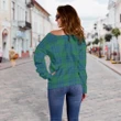 Tartan Womens Off Shoulder Sweater - Montgomery Ancient - BN