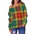 Tartan Womens Off Shoulder Sweater - Buchanan Old Sett - BN
