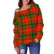 Tartan Womens Off Shoulder Sweater - Turnbull Dress - BN