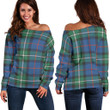 Tartan Womens Off Shoulder Sweater - MacPhail Hunting Ancient