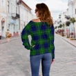 Tartan Womens Off Shoulder Sweater - Oliphant Modern - BN