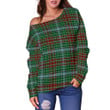 Tartan Womens Off Shoulder Sweater - Gayre - BN