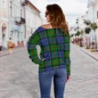 Tartan Womens Off Shoulder Sweater - Paterson - BN