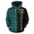 (Custom your text) Campbell Ancient 01 Tartan Hoodie Half Of Me TH8