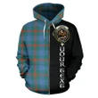 (Custom your text) Agnew Ancient Tartan Hoodie Half Of Me TH8