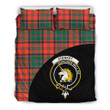 Stewart of Appin Ancient Tartan Clan Badge Bedding Set Wave Style