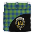 Johnston Ancient Tartan Clan Badge Bedding Set Wave Style