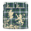 MacKenzie Dress Ancient Tartan Scotland Lion Thistle Map Bedding Set HJ4