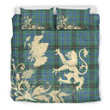 MacInnes Ancient Tartan Scotland Lion Thistle Map Bedding Set HJ4