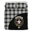 MacFarlane Black & White Ancient Tartan Clan Badge Bedding Set Wave Style