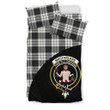 MacFarlane Black & White Ancient Tartan Clan Badge Bedding Set Wave Style TH8