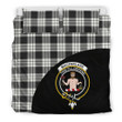 MacFarlane Black & White Ancient Tartan Clan Badge Bedding Set Wave Style
