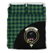 Tweedside District Tartan Clan Badge Bedding Set Wave Style