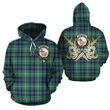 MacDonald of the Isles Hunting Ancient Clan Crest Tartan Scottish Gold Thistle Hoodie