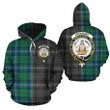 Urquhart Ancient Clan Half Of Me New Version Crest Tartan Hoodie