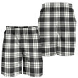 MacFarlane Black & White Ancient Tartan Shorts For Men K7