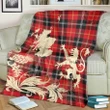 Mar Tartan Scotland Lion Thistle Map Premium Blanket Hj4
