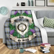 Bell of the Borders Crest Tartan Blanket Thistle A91