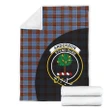 Anderson Modern Tartan Clan Badge Premium Blanket Wave Style TH8