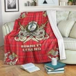 Premium Blanket Burnett Modern Clan Crest Gold Courage Symbol