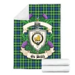 Campbell of Breadalbane Ancient Crest Tartan Blanket Thistle A91