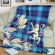 McKerrell Tartan Scotland Lion Thistle Map Premium Blanket Hj4