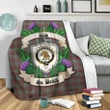 MacGregor Hunting Ancient Crest Tartan Blanket Thistle  | Tartan Home Decor | Scottish Clan