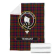 Tennant Crest Tartan Blanket | Tartan Home Decor | Scottish Clan