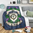 MacLaine of Loch Buie Hunting Ancient Crest Tartan Blanket Thistle  | Tartan Home Decor | Scottish Clan