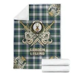 Premium Blanket Gordon Dress Ancient Clan Crest Gold Courage Symbol